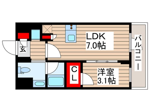 ルフォンプログレ浅草入谷の物件間取画像